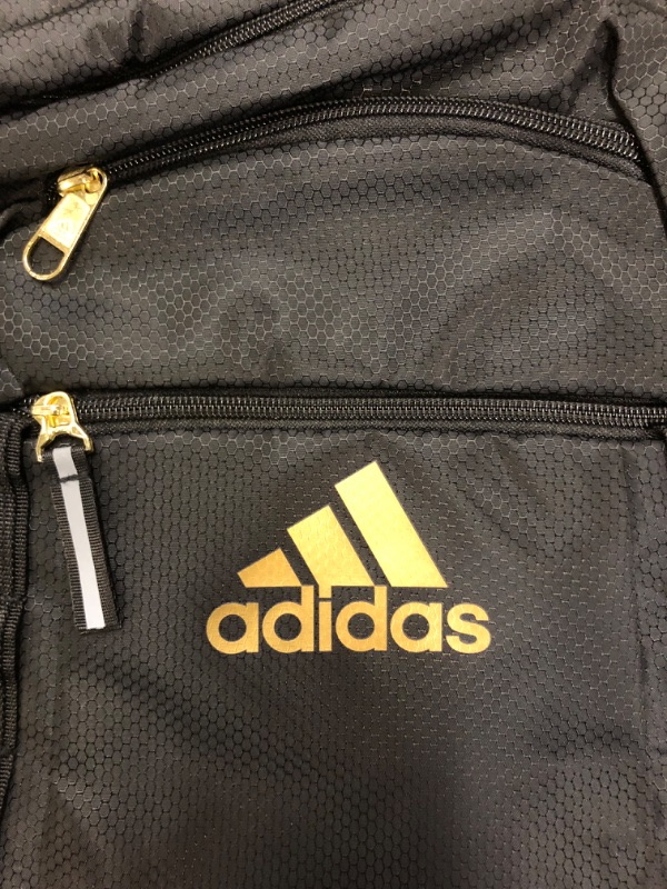 Photo 3 of adidas Unisex Prime 6 Backpack, Black/Gold Metallic, One Size
