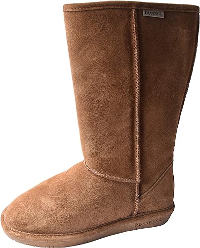 Photo 1 of BEARPAW Women’s Emma Tall Classic Suede Slip On Boots, Comfortable Winter Boots, Multiple Sizes
