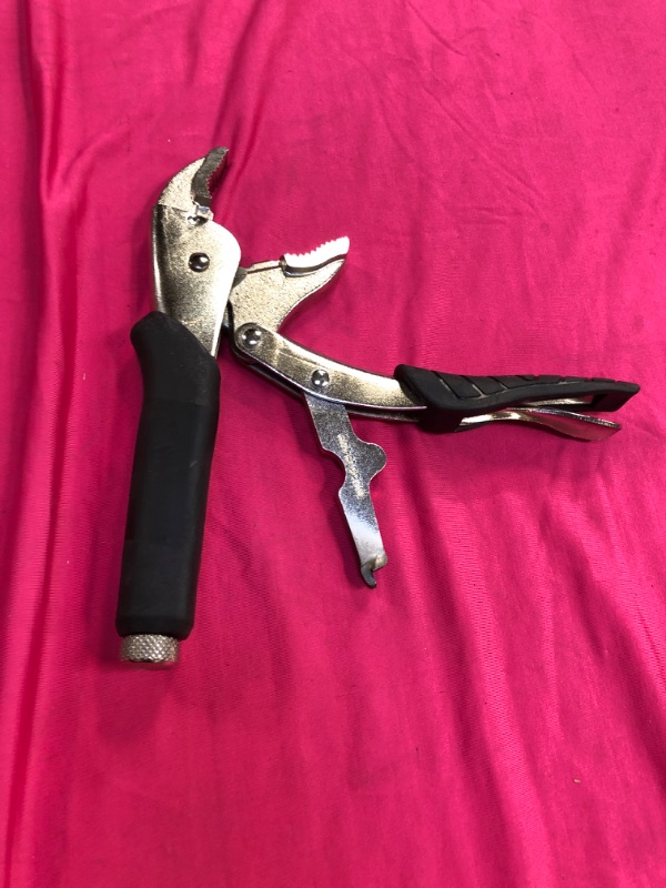 Photo 2 of 10 in. Curved Jaw Locking Pliers with Rubber Grip
