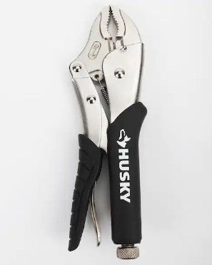 Photo 1 of 10 in. Curved Jaw Locking Pliers with Rubber Grip
