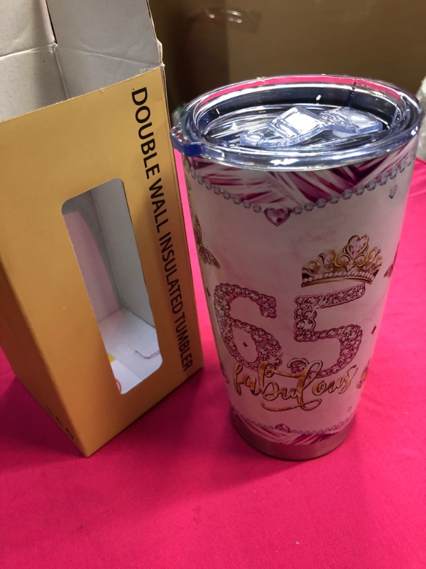 Photo 1 of 65th Birthday Gifts for Women, Gifts for 65 Year Old Woman Tumbler 20oz, 65th Birthday Decorations Women, 65th Birthday Mugs, 65 Year Old Birthday Gifts for Women, 65th Birthday Gifts Ideas for Mom
