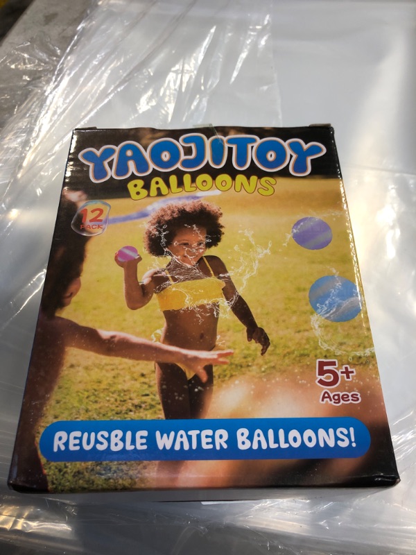 Photo 2 of YAOTIJYO Reusable Water Balloons, 12Pack Water Balloons Quick Fill,Water Toys for Summer Party Outdoor Pool Garden,Fun Splash Water Bomb Party Supplies for Kids and Adults