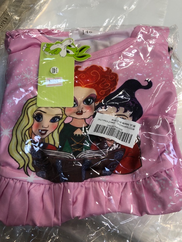 Photo 2 of WYYXXT Sanderson Sisters Halloween Costume Girl Christmas Dress up Hocus Pocus Costumes(7-8 Years,Pink)