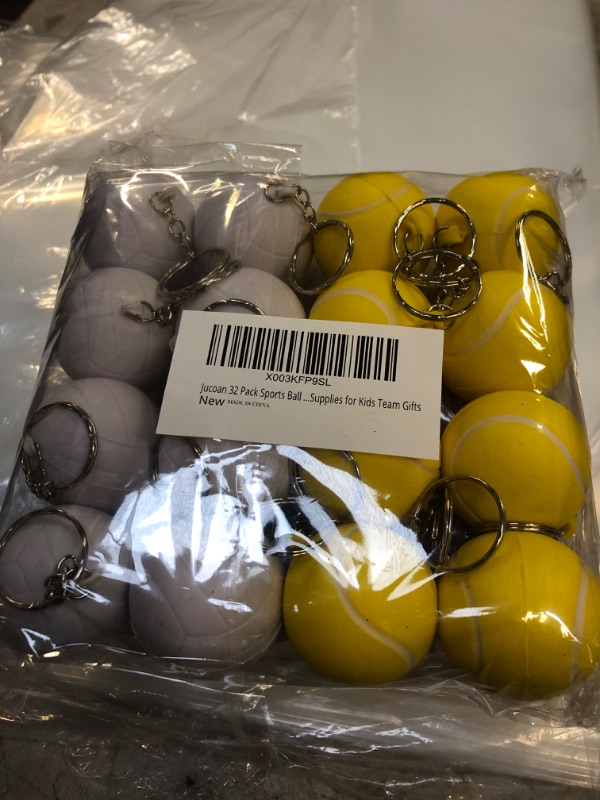 Photo 1 of 32 PACK SPORTS STRESS BALL KEYCHAIN