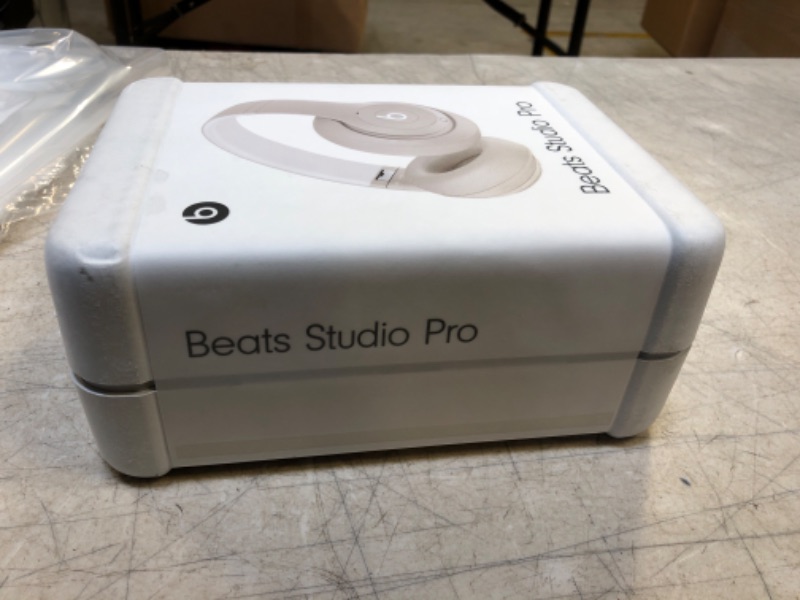 Photo 2 of Beats Studio Pro - Wireless Bluetooth Noise Cancelling Headphones - Personalized Spatial Audio, USB-C Lossless Audio, Apple & Android Compatibility, Up to 40 Hours Battery Life - Sandstone Sandstone Studio Pro Without AppleCare+