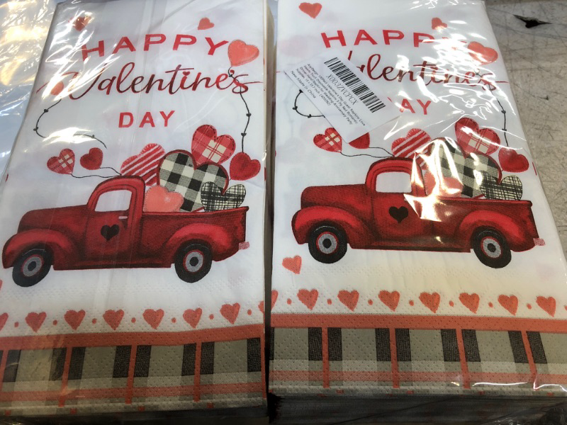 Photo 1 of 100 PACK VALENTINES DAY NAPKINS