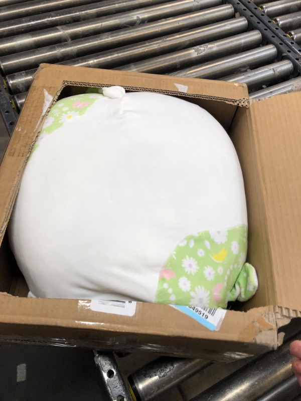 Photo 2 of Squishmallows Original 16-Inch Ada Cream Cow with Green Floral Print Spots - Official Jazwares Large Plush