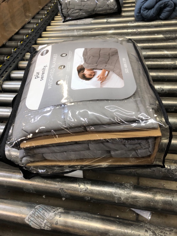 Photo 1 of 48X72INCH  15LB GRAY WEIGHTED BLANKET