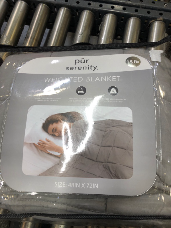 Photo 1 of 48X72INCH  15LB GRAY WEIGHTED BLANKET