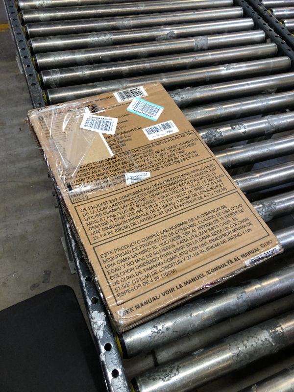 Photo 1 of Graco Toddler Safety Guardrail with Slats (Pebble Gray) for Storkcraft Crib Conversion – GREENGUARD Gold Certified