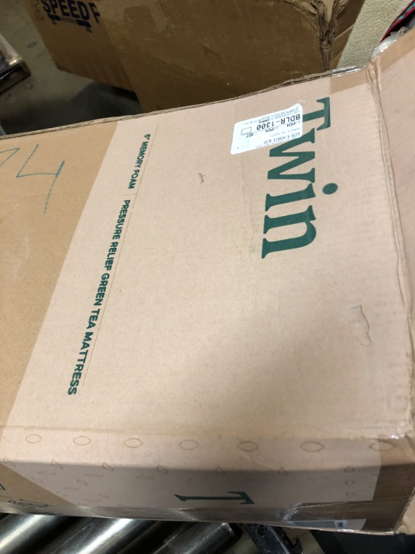 Photo 4 of ZINUS 6 Inch Green Tea Memory Foam Mattress, Fiberglass Free, Patented Custom Contour Support, Sturdy Base Foam, CertiPUR-US Certified, Bed-in-a-box, Twin, White
