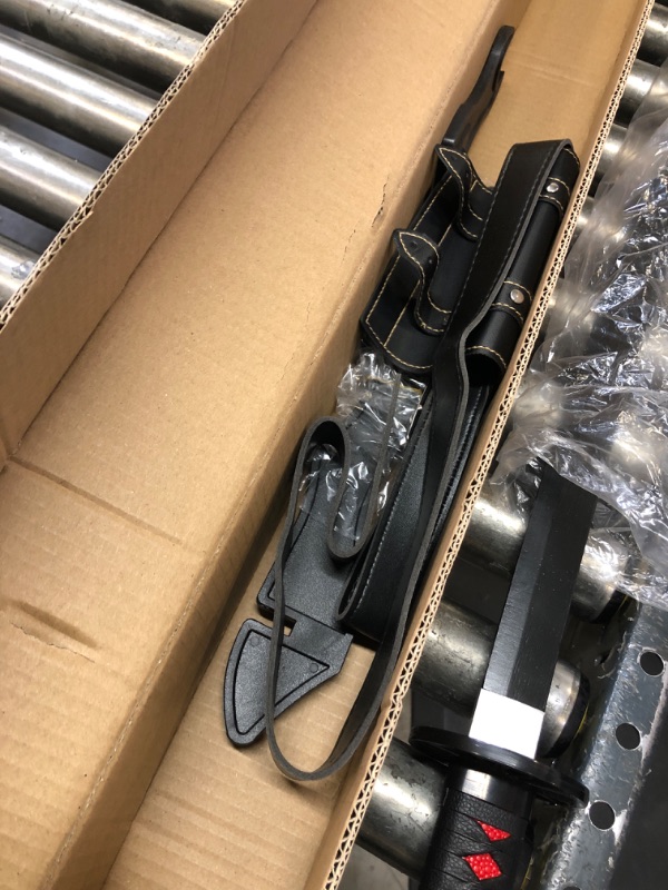 Photo 1 of SV Handmade Anime Samurai Sword Demon Slayer Sword 41 Inch Decorative Collectible Sword Various Styles Available Tanjirou Type B