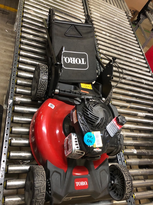 Photo 1 of 21 in. Recycler Briggs and Stratton 140cc Self-Propelled Gas RWD Walk Behind Lawn Mower with Bagger