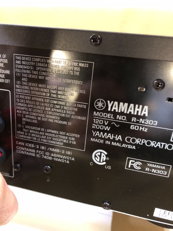 Photo 5 of YAMAHA R-N303BL Stereo Receiver with Wi-Fi, Bluetooth & Phono