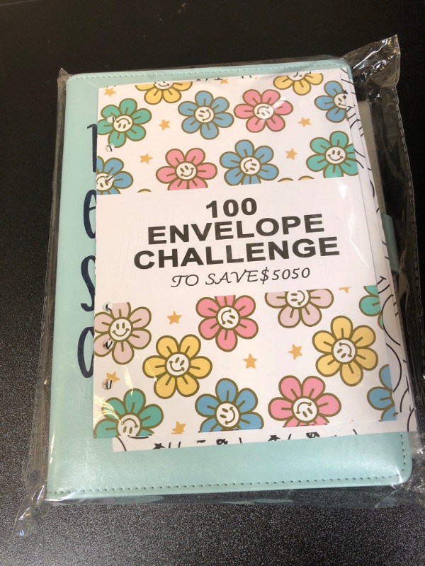 Photo 2 of 100 Envelopes Challenge Binder,Savings Challenge Binder,Easy and Funny Way to Save $5,050, A5 Money Saving Budget Binder with Cash Envelopes(Blue)
