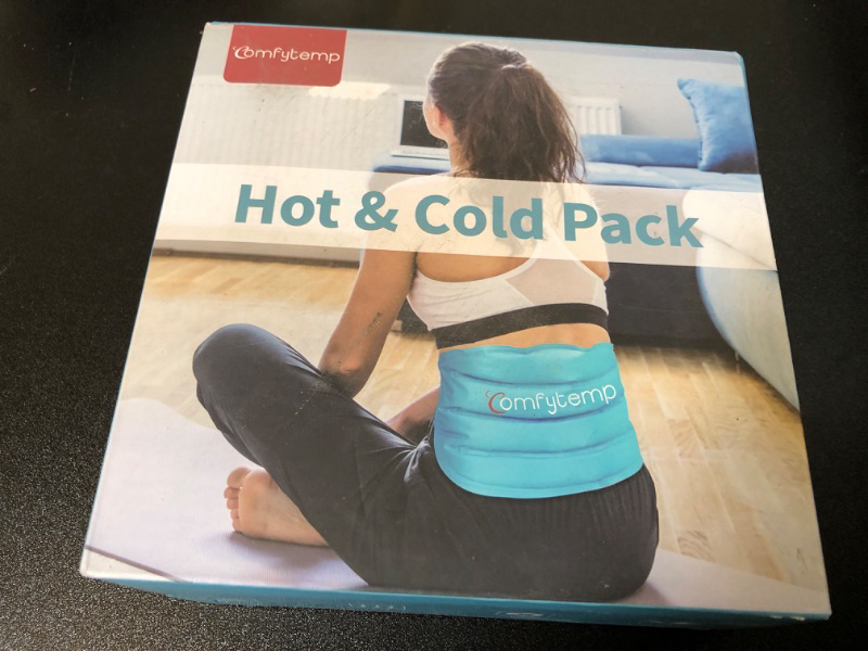 Photo 2 of Comfytemp Large Ice Packs For Injuries Reusable Gel Ice Bag For Back Pain Relief, Cold Pack Wrap For Lower Back, Shoulder, Knee, Hip, Cold Compress For For Surgery, Swelling, Bruises, FSA HSA Eligible XL Large Body Ice Pack