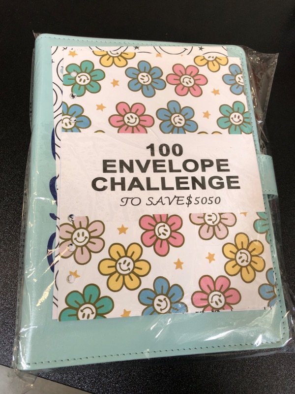 Photo 2 of 100 Envelopes Challenge Binder,Savings Challenge Binder,Easy and Funny Way to Save $5,050, A5 Money Saving Budget Binder with Cash Envelopes(Blue)