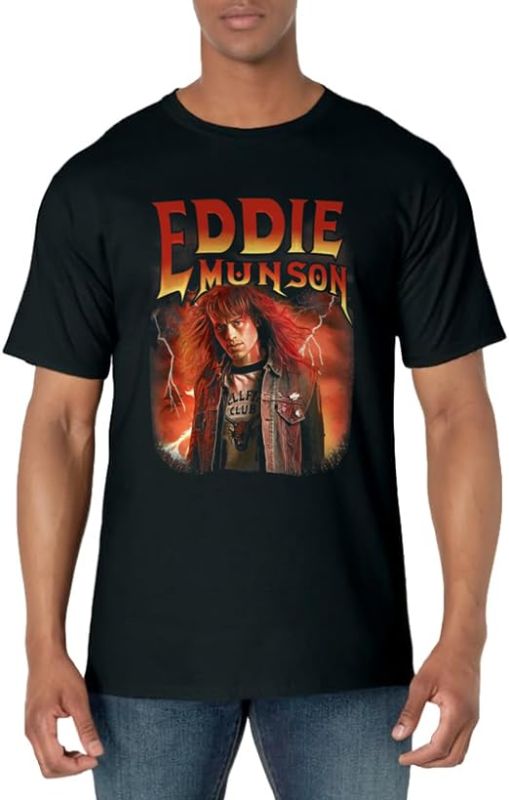 Photo 1 of Stranger Things 4 Eddie Munson Portrait T-Shirt size 4x