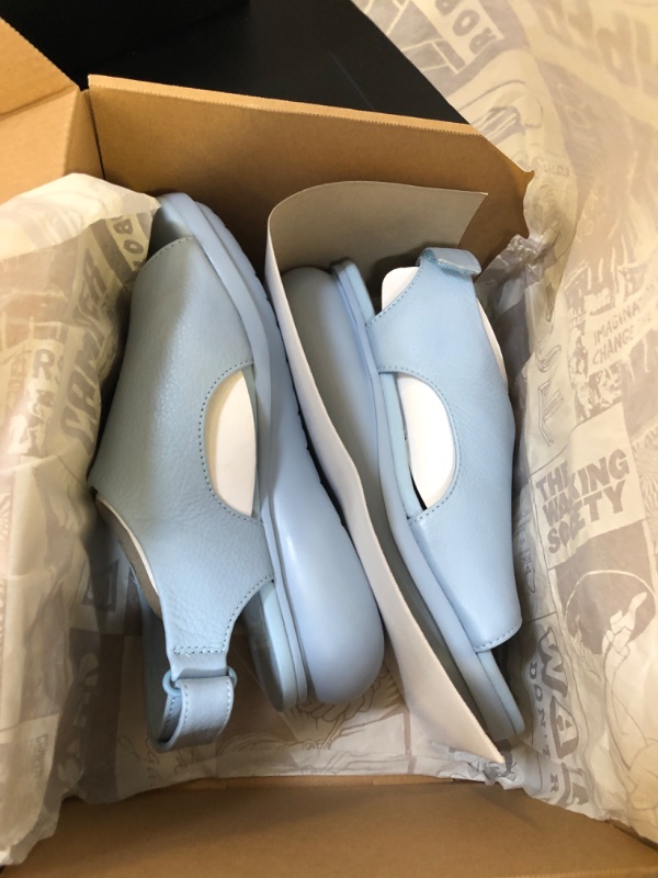 Photo 2 of Camper Women's Slingback Wedge Sandal 6 Lt/Pastel Blue