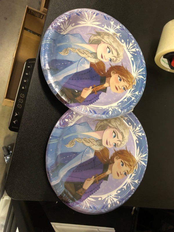 Photo 2 of 2 packl Disney Frozen 2 Round Dinner Plates - 9" (Pack of 8) - Perfect for Enchanted Parties, Unforgettable Memories & Frozen Fans
