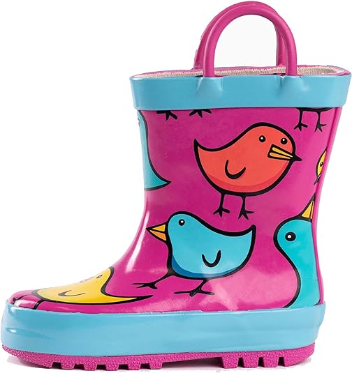 Photo 1 of NORTY Rubber Rain Boots for Kids - Waterproof Rubber Boots Boys and Girls Solid & Printed Rainboots for Toddlers and Kids
1