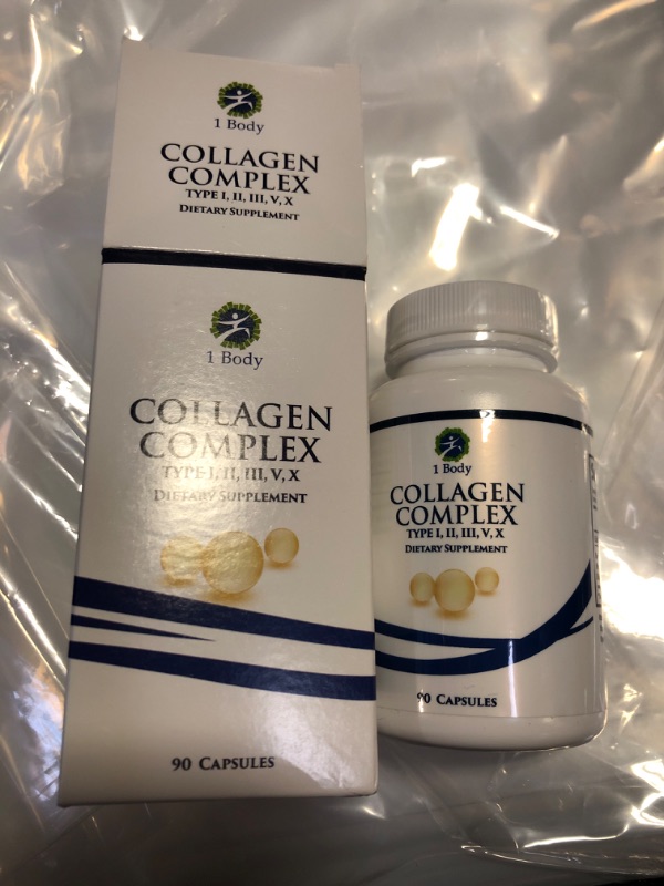 Photo 1 of 1 Body Collagen Complex – Collagen Protein Pills for Women & Men – Collagen for Hair, Skin, Nails, and Joints – Collagen Supplements for Women & Men – 30 Servings BEST BY 4/2024