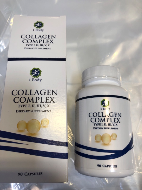 Photo 1 of 1 Body Collagen Complex – Collagen Protein Pills for Women & Men – Collagen for Hair, Skin, Nails, and Joints – Collagen Supplements for Women & Men – 30 Servings BEST BY 4/2024