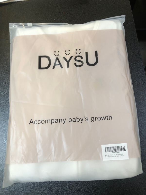 Photo 1 of DaysU Micro Fleece Baby Sleep Sack, Baby Sleeping Bag Sleeveless with Two-Way Zipper, Sleep Sack for Baby Unisex 12-18 Months, 1 Pack, Off-White Bee Bee Large