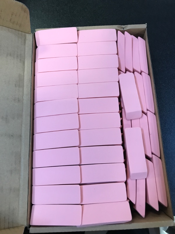 Photo 3 of Pack of 150 Pink Eraser Bulk Large Pencil Eraser Latex Free Block Erasers for Art Drawing Kids Teachers School Office Supplies, Bevel and Rectangular