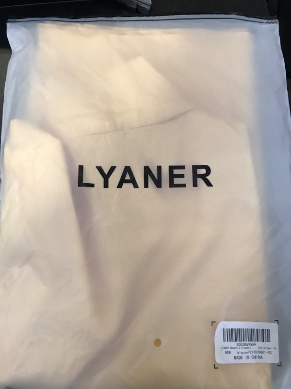 Photo 2 of LYANER Women's Elegant Satin Wrap V Neck Sleeveless Tank Blouse Tee Top X-Small Ginger