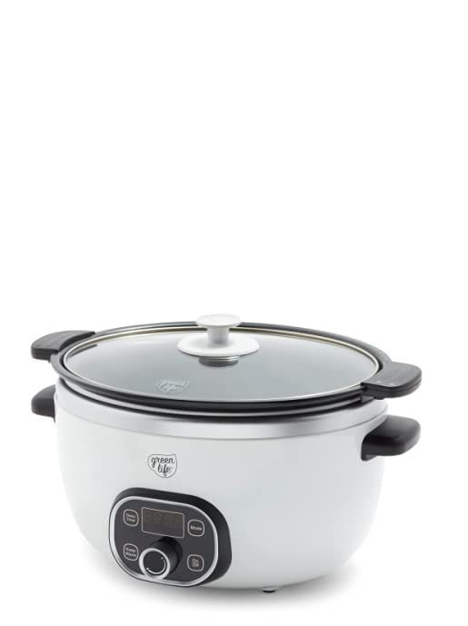 Photo 1 of  Healthy Ceramic Nonstick 6QT Slow Cooker, White 