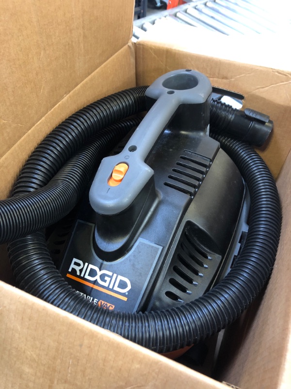 Photo 2 of Ridgid WD4070 4 Gallon Portable Vacuum