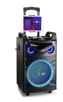 Photo 1 of Moukey Karaoke Machine for Adults & Kids, 12" Woofer 650W Peak Power Bluetooth PA Speaker System for Party Sing 
