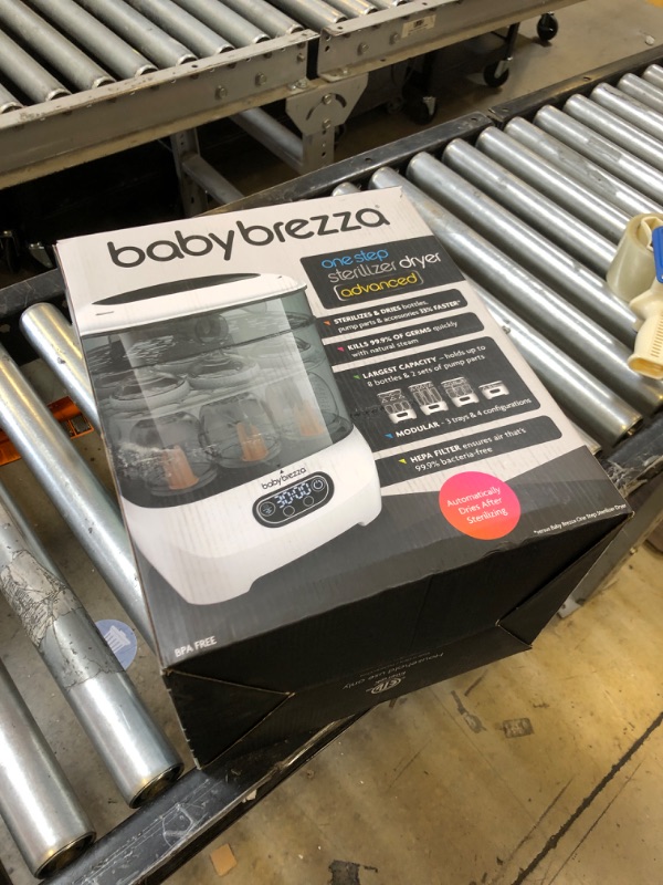 Photo 1 of Baby Brezza Baby Bottle Sterilizer and Dryer Advanced – Electric Steam Sterilization Machine – Universal Sterilizing for All Bottles: Plastic + Glass + Pacifiers + Breast Pump Parts - HEPA Filtration