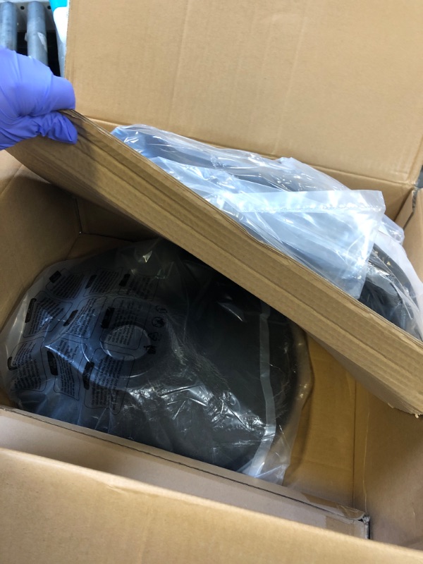 Photo 1 of SONGMICS Standing Desk Chair, Adjustable Ergonomic Standing Stool, 23.6-33.3 Inches, Swivel Sitting Balance Chair, Anti-Slip Bottom Pad, Black UOSC02BK