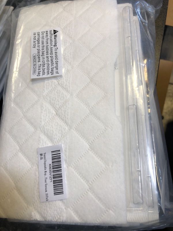 Photo 2 of 10 Pack Vac Mop Pads Refills for Shark VACMOP VM252 VM200 VM190 VM250 VM251 VM200C VM252C QM250 VC205 Cordless Hard Floor Vacuum Mops Replacement Pad
