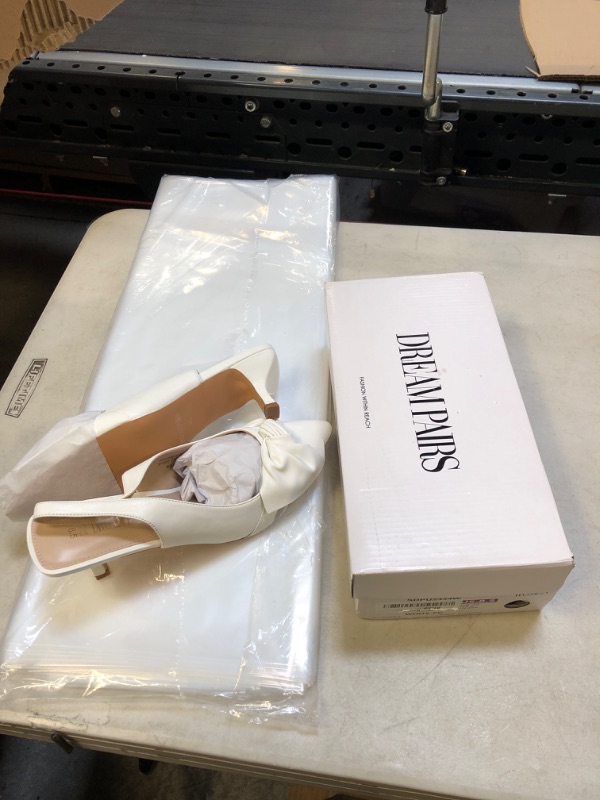 Photo 2 of DREAM PAIRS womens Pumps,slingback 8.5 White-pu-1