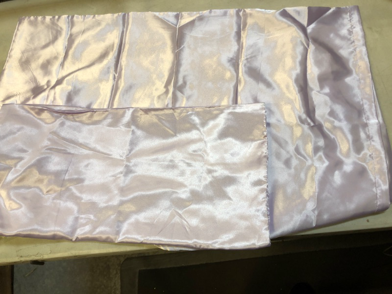 Photo 1 of 2 Purple Satin Bedroom Pillow Covers