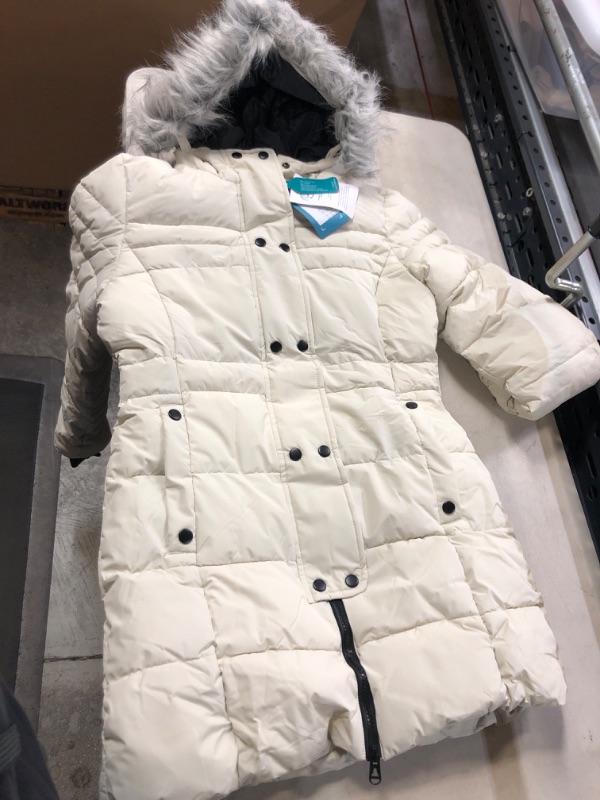 Photo 2 of ZSHOW Girls' Long Winter Coat Parka Water Resistant Warm Puffer Jacket 14-16 Creamy White
