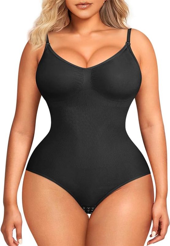 Photo 1 of M/L Womens' Seamless Sleeveless V-Neck Bodysuit Shapewear Tummy Control