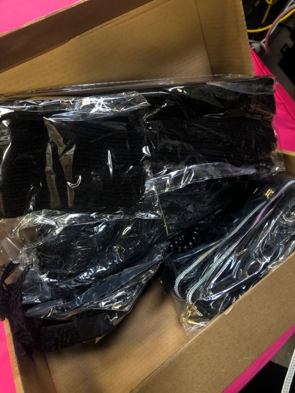 Photo 1 of 80s Costumes for Women, 80s Fancy Dress Costume Accessories Set, Headband Earrings Fishnet Gloves Necklace Bracelet C-black With Waist Pack(8 Pcs)
