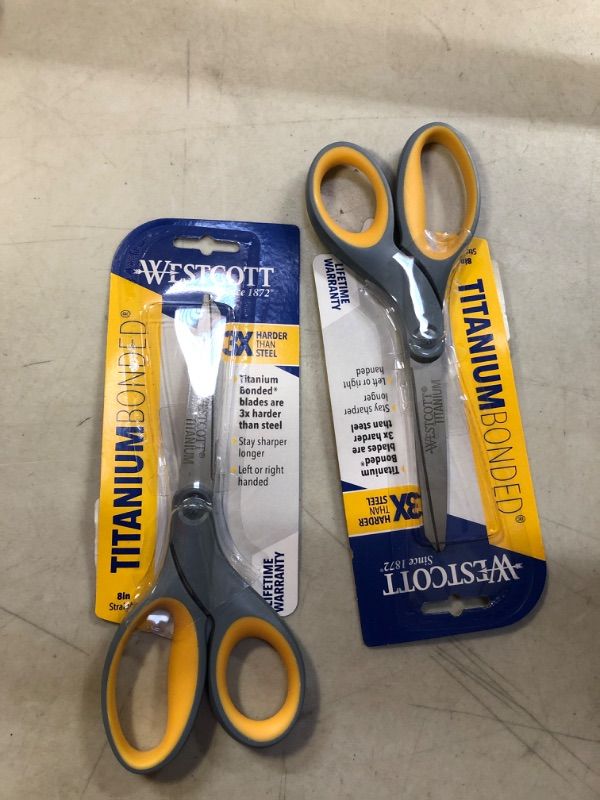 Photo 2 of Titanium Bonded 8 Inch Scissors

2 pack 