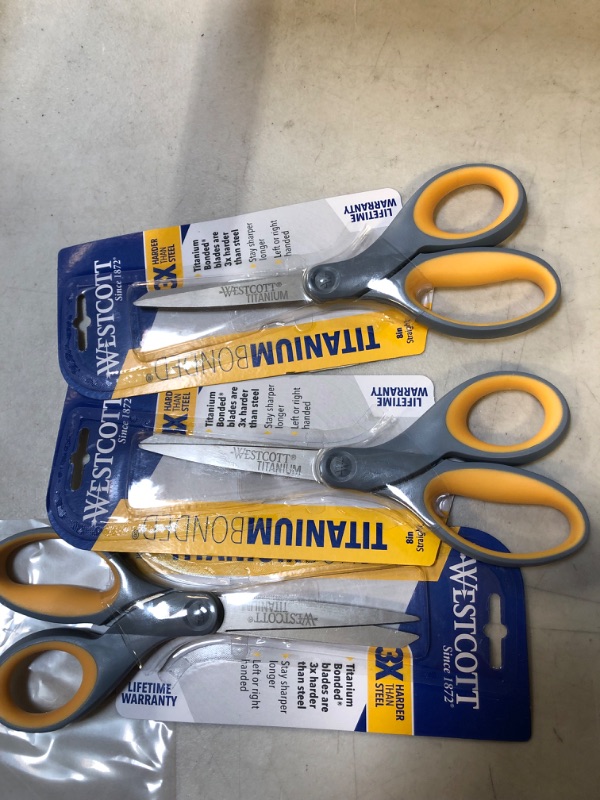 Photo 2 of Titanium Bonded 8 Inch Scissors
 3 pack