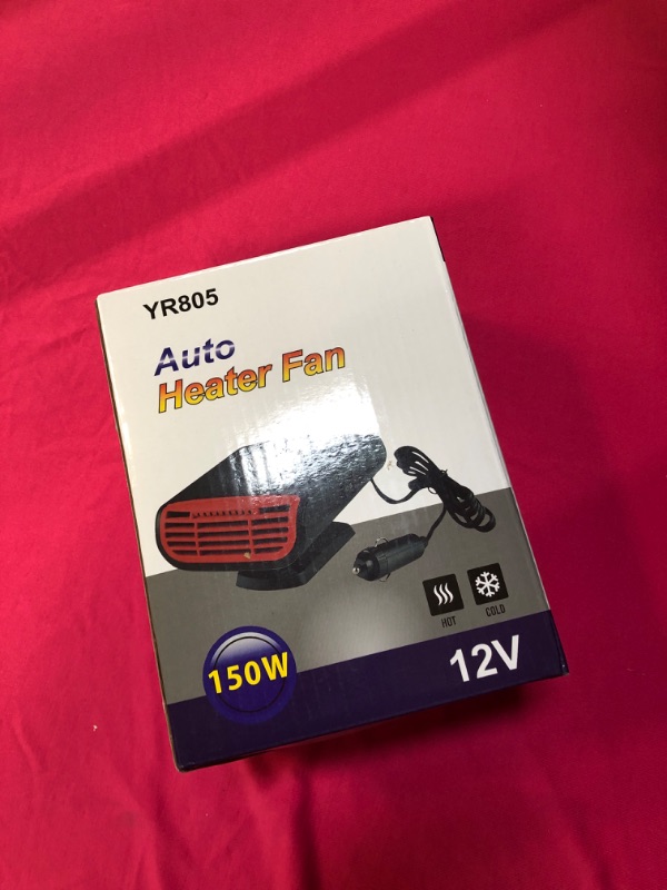 Photo 1 of Car Heater - Portable Car Heater, 12V Car Heater That Plugs into Cigarette Lighter, Car Heater Windshield Defroster Demister, Auto Defogger 360° Rotatable Heater