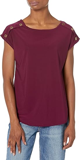 Photo 1 of 1x Star Vixen Women's Button Shoulder Top 