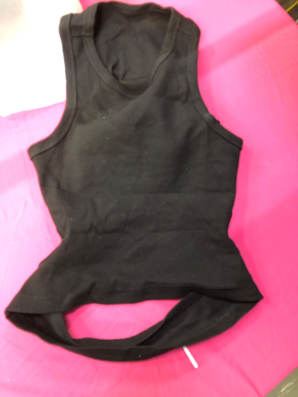 Photo 1 of /l black crop top back open 