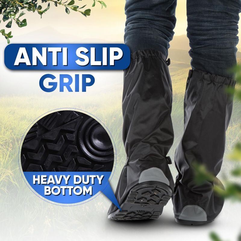 Photo 1 of XXL Waterproof Shoe Covers | Rain Shoe Covers, Heavy Duty & Reusable 