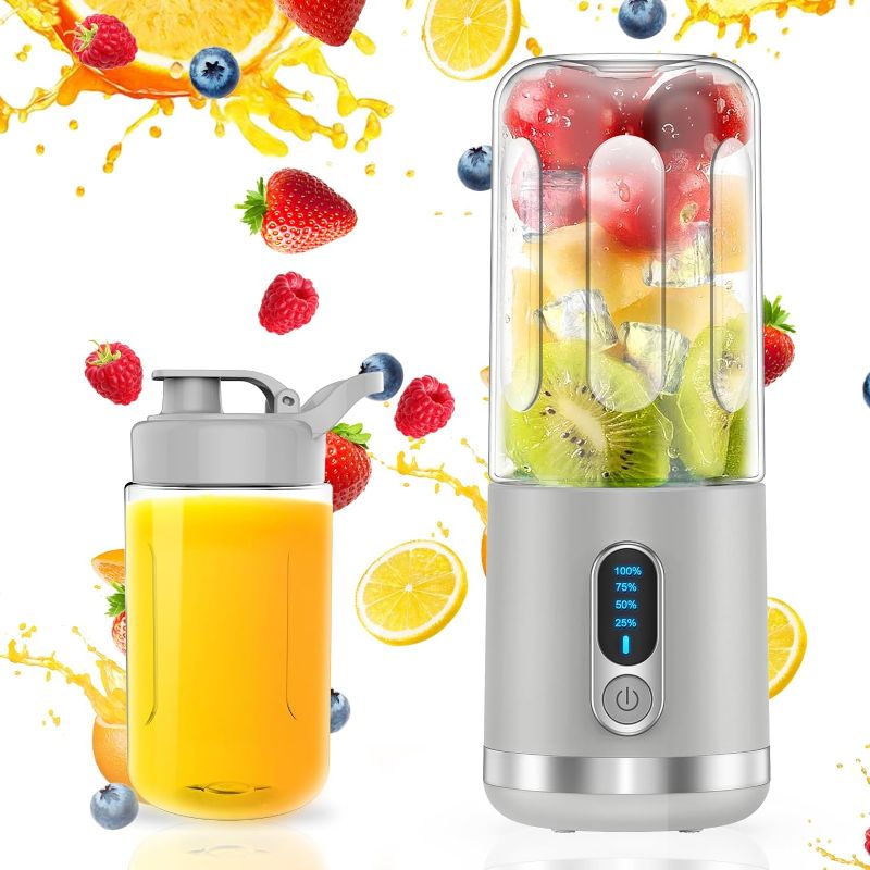 Photo 1 of  Portable Blender, Personal Blender Shakes and Smoothies, Mini Blender USB C Rechargeable,
