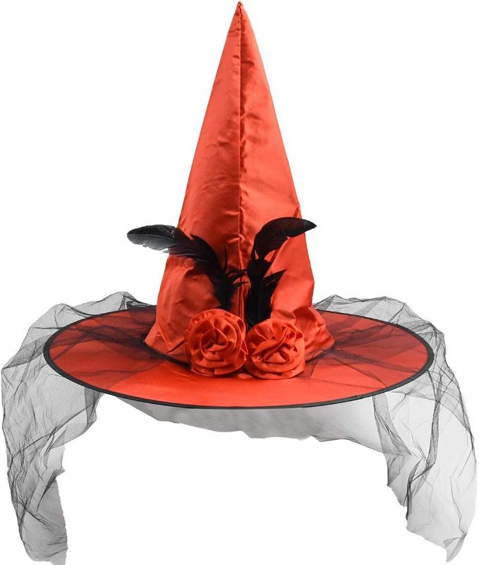 Photo 1 of Halloween Witch Hat Costume Accessory Women Hats for Halloween Party Cosplay
