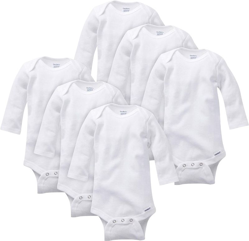 Photo 1 of Gerber unisex-baby Multi-pack Long-sleeve Onesies Bodysuit Mitten Cuff Sizes 5t 